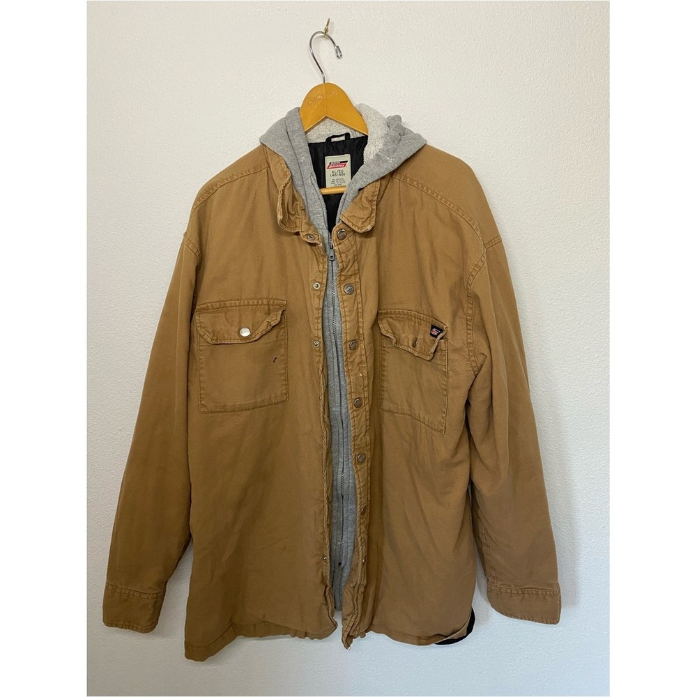 Vintage Dickies Hooded Duck Canvas Shirt Jacket -XL - Picture 2 of 7